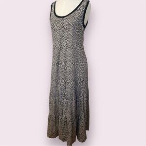 GAP Ditzy Floral Sleeveless Tiered Maxi Sundress M Long